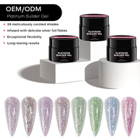 Gel UV pour Vente en Gros Marque Privée Sans HEMA Ni TPO Auto-nivelant Sans Chauffage Gel Dur pour Extensions d'Ongles UV Pot Français 50gr