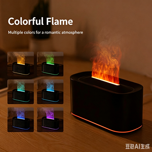 Snow Mountain Aroma <b>Diffuser</b> <b>Essential</b> <b>Oil</b> Humidifier with Realistic Flame Effect USB Ultrasonic Humidifier Home Christmas Gift - Product Image 3