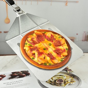 Pelle à pizza en acier inoxydable de haute qualité, outils de cuisson pour pizza, pelle à pizza avec poignée pliable - Product Image 5