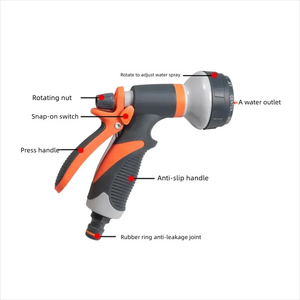 <span class=keywords><strong>Pistolet</strong></span> d'<span class=keywords><strong>arrosage</strong></span> de jardin multifonctionnel, lances manuelles réglables télescopiques, haute pression, débits variables, lavage de voiture - Product Image 4