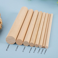Vente directe fabricant : Bâtons ronds en bois de chêne massif, modernes, avec longueur personnalisable pour balai ou artisanat