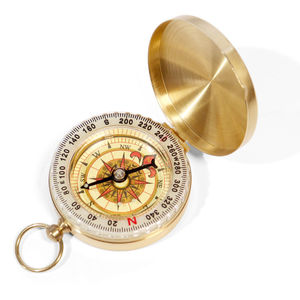 JK-ZNZ-022 extérieur Portable voyage randonnée géologique laiton cuivre lumineux boussole Vintage cadran solaire Brujula boussole Camping cadeau - Product Image 1