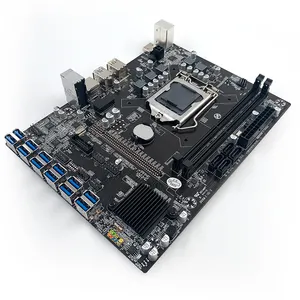 Harga pabrik Motherboard B250 mendukung 12 kartu grafis prosesor DDR4 ganda Motherboard GPU