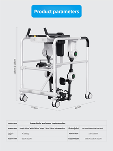 Tıbbi/ev yapımı alt ekstremite dış iskelet rehabilitasyon eğitim robotları klinikler ve bireyler için uygundur. - Product Image 4