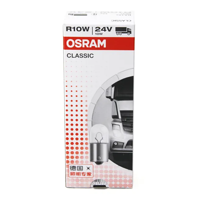 Lâmpada de halogênio osram 5637 24v r10w, lâmpada tipo licesing