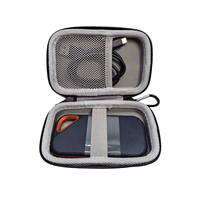 Pochette de voyage portable en caoutchouc durable 12,5x8x4cm 72g pour SSD, organiseur de câbles de données, étui de protection pour chargeur, rangement d'accessoires numériques