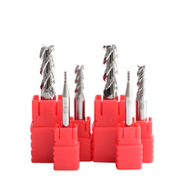 Fraise à rayonner en carbure à 2 dents pour alliage d'aluminium 6061/6063, outil de coupe haute précision, fraise CNC pour aluminium