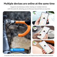 Paquete de 4 Localizadores Inteligentes Android Antipérdida con Fundas de Silicona y Cordones para Llaves, Cartera, Bolso, Equipaje