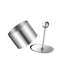 Moule à gâteau en acier inoxydable 304 de qualité alimentaire, écologique, monobloc, en forme d'anneau, avec découpeur réglable, outils de pâtisserie, modèle de boulangerie