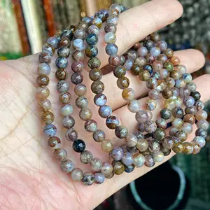 Pietersite Natural Stone Supplier Handmade Elastic Bracelet 6mm Round Beaded Pietersite Bracelet