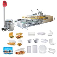 Machine de fabrication de contenants alimentaires en plastique mousse bon marché, petite, jetable, en PS, boîte à lunch en polystyrène, machine de thermoformage