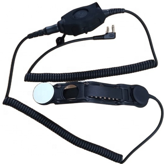 Power Time Skull <strong>Bone</strong> <strong>Conduction</strong> Firefighting Headset With Waterproof PTT for Kenwood Two Way Radios
