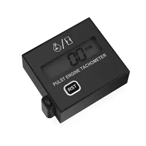 Gasoline Engine Digital Display Tach Hour Meter Gauge Inductive Speedometer Car Stroke Tachometer Motorcycle Lawn Mower