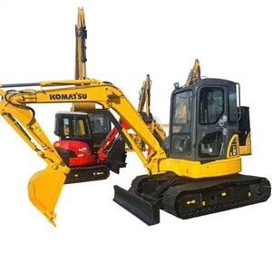 Excavatrice Komatsu PC55 PC55MR 5,5 tonnes d'occasion 100% d'origine du Japon avec pouce hydraulique et patins en caoutchouc, inégalée dans les espaces restreints - Product Image 2