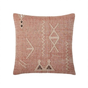 Modern Moraccan Vintage Geometric Patterned Handwoven Cotton Cushion Cover Stylish Soft Decorative Outdoor Living Room Cushion - Product Image 1