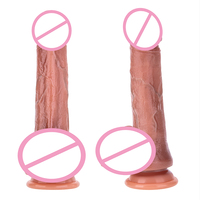 Dildo en silicone ultra réaliste avec texture, forme féminine conçue par des artisans pour une sensation immersive et une expérience réaliste