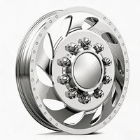 Ruedas forjadas pulidas personalizadas SL 22X8.25 28X8.25 con tapa central flotante 10X225 8X180 para Chevrolet Silverado 3500HD