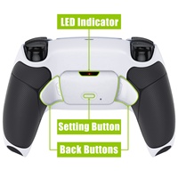 Kit d'accessoires personnalisés pour manette PS5 : Grip antidérapant, Paddles arrière, Kit de remappage Rise 2.0 et Fixation de boutons arrière