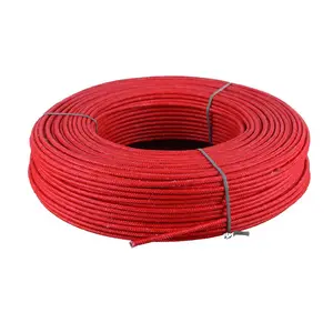 Fio trançado de fibra de vidro de silicone 10awg fios elétricos