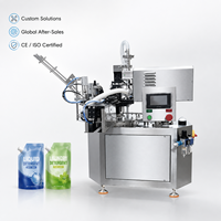 Machine de remplissage et de bouchage de poches souples pour produits cosmétiques liquides – Système de remplissage rotatif automatique