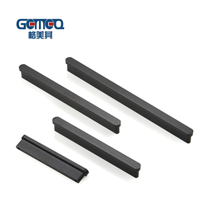Armarios de cocina blancos, manija de muebles de puerta de Metal de aluminio negro <span class=keywords><strong>para</strong></span> <span class=keywords><strong>cajones</strong></span> - Product Image 4