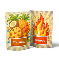 Sachet Doypack Personnalisé Qualité Alimentaire, Imprimé, Stratifié, avec Fermeture Zip Refermable, Estampage UV Local Doré, Certifié, pour Mélange d'Herbes
