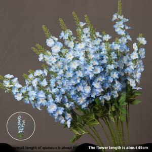 Arreglo Floral para Boda con Temática de Bosque de Flores Artificiales Estilo Monet, Tulipán Bordado, Peonía, Phalaenopsis, Planta Verde - Product Image 6