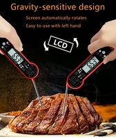 Thermomètre alimentaire à lecture rapide pour four à gril Conception de sonde pliable étanche