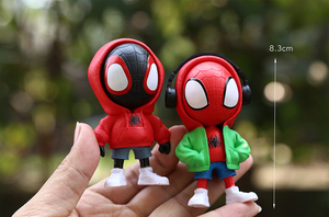 Dihua โมเดลธีมกีฬายอดนิยมที่สุดของเล่นสไปเดอร์แมนชุดแนวสตรีทมีฮู้ดของตกแต่งบ้านหุ่นสะสมของเล่นซูเปอร์ฮีโร่ - Product Image 5