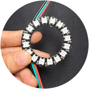 디스플레이 기계 사용 SMD 5050 5V WS2812B 자동차 장식 램프 용 고휘도 RGB 매직 엔젤 아이 링 라이트 - Product Image 5