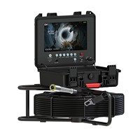 Caméra d'inspection de tuyaux IP68 7 mm avec DVR 9 pouces, compteur de mètres, endoscope industriel 30 m pour égouts et drains, 1080P