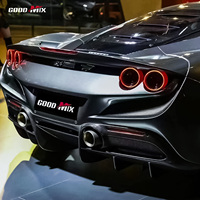Kit carrosserie en fibre de carbone sèche préimprégnée style OEM, diffuseur arrière et spoiler pour Ferrari F8