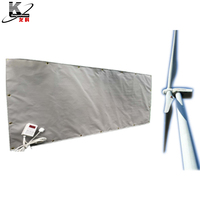 Tapis chauffant à contrôle de température de précision pour le durcissement de l'époxy pendant les réparations structurelles et le collage des pales de rotor
