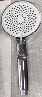 Pomme de douche à main pour salle de bain IProSan 110 mm, moderne, en plastique, finition ABS, avec filtre et pression