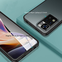 Casing Ponsel Pelindung Transparan Matte Tipis Berkualitas Tinggi Anti Guncangan dari TPU Lembut dan PC Keras untuk