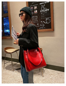 Bolsos de Mano de Cuero Genuino para Mujer, de Gran Capacidad, Casuales, de Alta Calidad, Bolsos de Hombro de Moda para Damas - Product Image 4