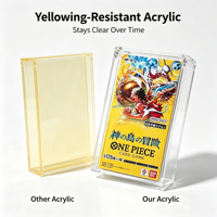 Boîte de protection magnétique en acrylique transparente anti-UV et écologique pour cartes One Piece TCG OP15 Booster Box