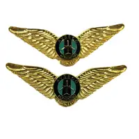 Металлический значок на заказ, мягкая эмалированная булавка в виде крыльев авиатора, русская военная булавка, значок для подарка, сувенира