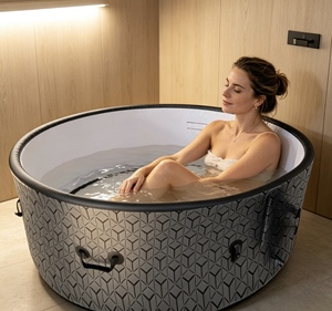Bañera de Hidromasaje Inflable Portátil Vanace Drop Stitch SPA, Diseño de Lujo Duradero para Bienestar al Aire Libre en Todas las Estaciones - Product Image 1