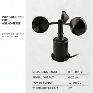 Anémomètre sans fil ODM 3 coupelles RS485 4G pour système <span class=keywords><strong>de</strong></span> surveillance <span class=keywords><strong>de</strong></span> la vitesse du vent des machines <span class=keywords><strong>de</strong></span> construction, avec transmission <span class=keywords><strong>de</strong></span> données à distance - Product Image 6