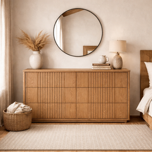 Colección LINEAR RANGE, Muebles de Madera para Dormitorio y Sala de Estar, Cómoda de Madera Duradera y Ecológica con 6 Cajones, Precio de Fábrica - Product Image 5
