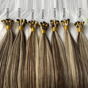 Bolsas de herramientas de extensión de cabello de trama atadas a mano en cinta de ondas apretadas punta plana cepillo brasileño soporte de plumas de plástico máquina fabricación de etiquetas