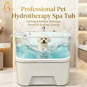 EUR PET Cubo de Lujo de Acrílico <span class=keywords><strong>para</strong></span> Baño y Medicina de Mascotas (<span class=keywords><strong>Perros</strong></span> y Gatos) <span class=keywords><strong>para</strong></span> Uso en Baño, Bañera y Almacenamiento en Piscina - Product Image 1