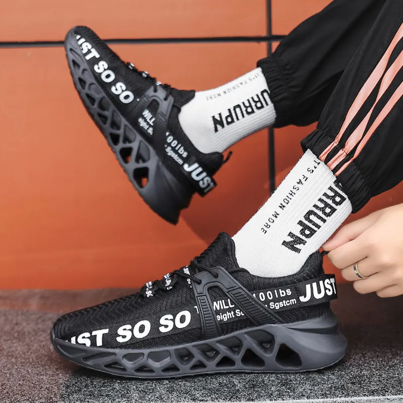 Amazon sıcak satış spor Unisex koşu ayakkabıları kaymaz atletik yürüyüş sadece çok ayakkabı