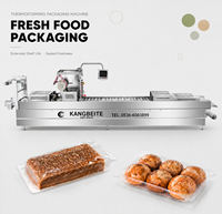 Machine d'emballage par thermoformage pour boulangerie, pain, pâtisserie, équipement d'emballage sous vide automatique, plateau de formage sous vide, qualité alimentaire