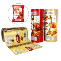Ruban de marquage personnalisé film PE impression en rouleau film plastique écrous alimentaire bonbons barre de chocolat emballage 35 microns Bopp feuilles rouleau de film