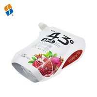 Sachets Doypack Feiao personnalisés avec bec verseur en aluminium mat de 200 ml pour jus, forme spéciale, avec bec verseur d'angle