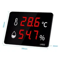 Enregistreur de données de température et d'humidité LX932-A avec sonde intégrée, grand écran LED pour le stockage industriel
