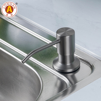 Personnalisé prix de gros personnalisé contenants de détergent à lessive réutilisables en chrome bouteille de distributeur de savon liquide pour les mains en Chine
