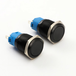 Nhà Sản Xuất Trực Tiếp Đen 16 Mét Momentary Chuyển 3A/250vac 16 Mét Chuyển Reset Bắt Đầu Push Button - Product Image 1